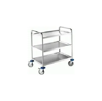 Servírovací stolek Servírovací vozík svařený - 3 police (Nerezový vozík )