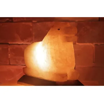 Solná lampa Solná elektrická lampa Lev