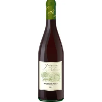 Víno Gotberg Ryzlink rýnský 2014 pozdní sběr 0,75 L suché moravské bílé víno
