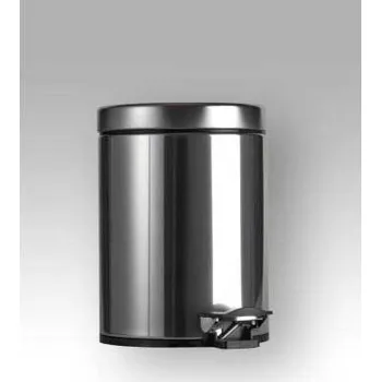Odpadkový koš Koš s víkem, 5 l,nerez, plastová vložka