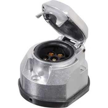 Elektrická zásuvka Compass Zásuvka tažného zařízení 7 pólů ALU