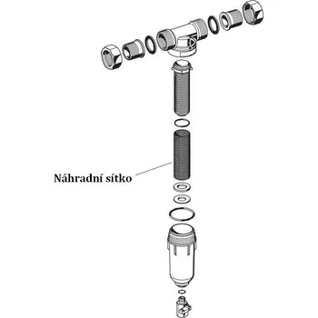Ochranný vodní filtr Honeywell náhradní nerezové sítko pro FF06 1/2"