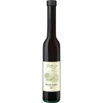 Víno Gotberg Ryzlink vlašský 2011 slámové víno 0,2 L sladké moravské bílé víno