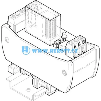 Relé RF1-24-32, cívka relé 24V~, 2P, 250V~ / 5A