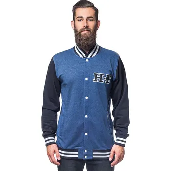 Pánská mikina horsefeathers Pánská mikina quarterback sweatshirt (heather navy/black)