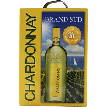 Víno Víno Grand Sud Chardonnay 3 l suché francouzské bílé bag in box