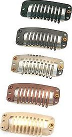 Clip-in sponky na tzv. weft hair, vlasy v pásu 10ks EMPORIO BEAUTY