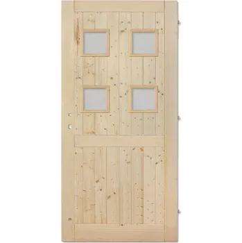 Vchodové dveře SOFT zateplené palubkové dveře Basile (zateplené palubkové dveře Basile)