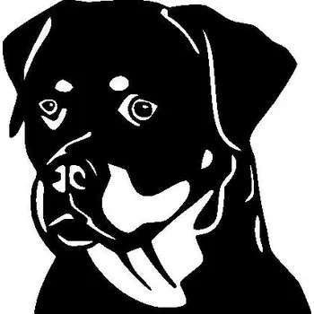 Samolepící dekorace Marcela Krajčíková.Samolepka - Rotvajler pes 11 x 11 cm (Marcela Krajčíková.Samolepka - Rotvajler pes 11 x 11 cm )