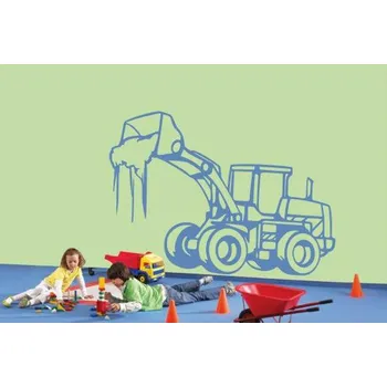 samolepka Merci-shop. Samolepka na zeď Bagr ( 60 x 40 cm )