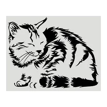 samolepka Merci-shop. Samolepka kočka A 30 cm x 24 cm