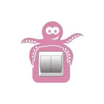 samolepka Marcela Krajčíková.Samolepka na zeď.Vypínač chobotnička 21 x 20 cm (Marcela Krajčíková.Samolepka na zeď.Vypínač chobotnička 21 x 20 cm )