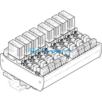 Relé RA8-24-24, 8x relé v patici aktivní 1P, 250V~ / 5A