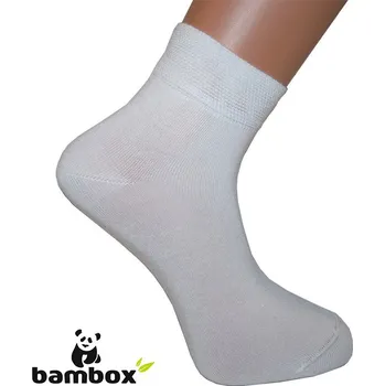 Pánské ponožky BX-ANKLE kotníkové bambusové ponožky BAMBOX 35-38 bílá
