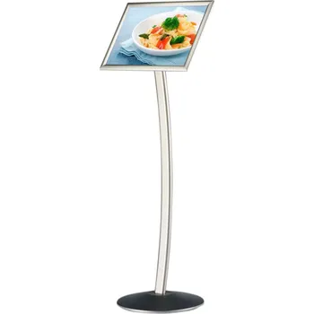 Kancelářský nábytek Stojan na noze - Curved Menuboard A3 - Ostrý roh