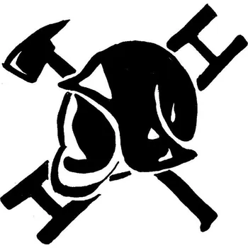 samolepka Merci-shop. Samolepka hasič 11 ( 10 x 10 cm)