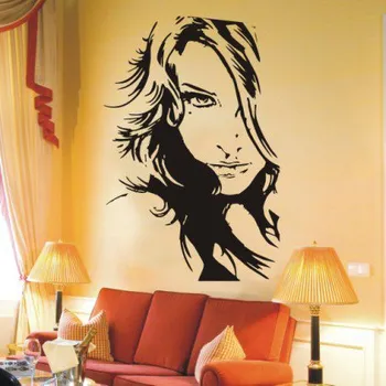 samolepka Merci-shop. Samolepky na zeď Dívka 39,5 x 60 cm