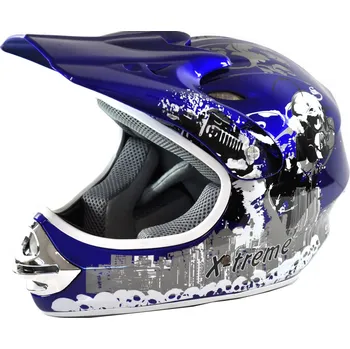 Helma na motorku Dětská helma Xtreme - Modrá L