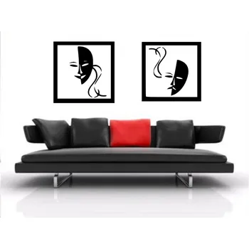 samolepka Merci-shop.Samolepka na zeď.Masky (2 x 30 x 30 cm )