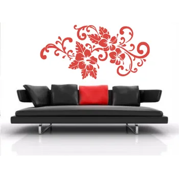 samolepka Merci-shop.Samolepky na zeď-Ibišek (60 cm x 31 cm)