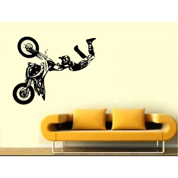 samolepka Merci-shop. Samolepka na zeď - Motorka motokros 55 ( 60 x 48 cm )