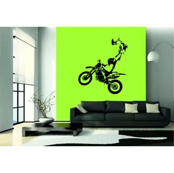 samolepka Samolepka na zeď Motorka motokros,free style 6 ( 52 cm x 60 cm ) Merci-shop