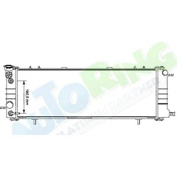 Chladič motoru Chladič vody JEEP Cherokee (XJ) 1984-09.96 LP.0000.1697.12-169712 - DOPRAVA ZDARMA