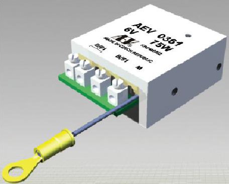 Regulátor napětí 6V/75W AEV 0361 (AEV0361 Regulátor dynama 6V/75W)