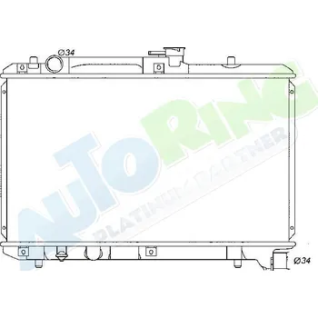 Chladič motoru Chladič vody SUZUKI Baleno (EG) 1995-07.98 LP.0000.1744.76-174476 - DOPRAVA ZDARMA