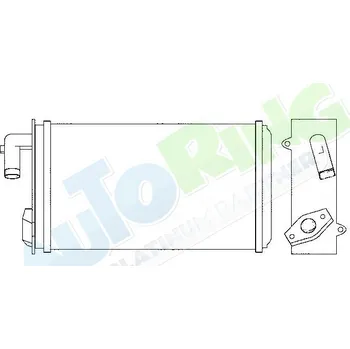 Výměník tepla Radiátor topení PEUGEOT 505 (551) 1979-1993 LP.0000.1980.70-198070 - DOPRAVA ZDARMA