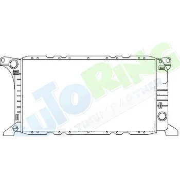 Chladič motoru Chladič vody FORD Transit (VE6) 1986-1991 LP.0000.1743.10-174310 - DOPRAVA ZDARMA