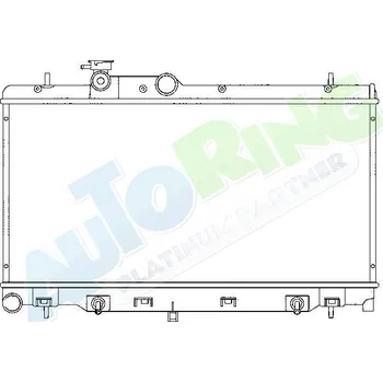 Chladič motoru Chladič vody SUBARU Legacy Outback (BH) 2000-07.03 LP.0000.1657.25-189277 - DOPRAVA ZDARMA