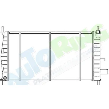 Chladič motoru Chladič vody FORD Fiesta i Courier 1996-07.99 LP.0000.1654.91-171687 - DOPRAVA ZDARMA