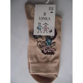 EKRUP-dětské ponožky LONKA 30-32 (20-21) (dětské ponožky z mercerované bavlny)