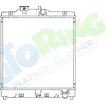 Chladič motoru Chladič vody HONDA Civic LB i Combi (MBxx, MC2) 1997-05.01 LP.0000.1656.21-184292 - DOPRAVA ZDARMA