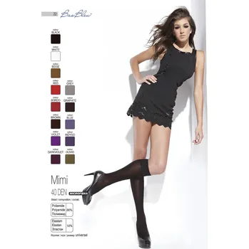 Dámské punčochy MIMI 40den-podkolenky BasBleu (podkolenky z mikrovlákna)