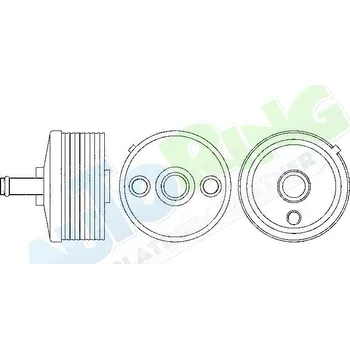 Chladič motoru Chladič oleje SKODA Octavia 2 (1Z3/1Z5) 2009-2014 LP.0000.2194.08-225250 - DOPRAVA ZDARMA