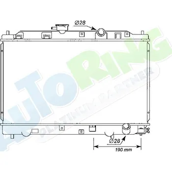 Chladič motoru Chladič vody HONDA Civic CRX (ED9,E88) 1987-04.92 LP.0000.1677.88-184417 - DOPRAVA ZDARMA