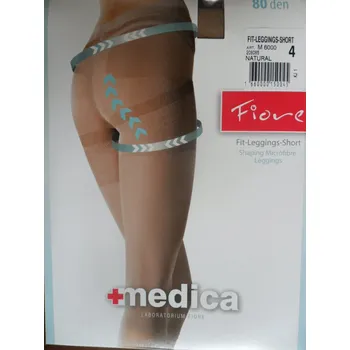 Dámské legíny Fiore leginy Fit-leggings-short 80den natural 3-M (zeštíhlující tříčtvrteční leginy)