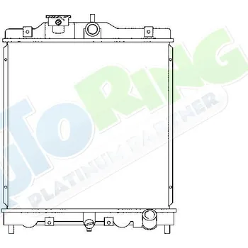 Chladič motoru Chladič vody HONDA Civic CRX (EH6,EG2) 05.92-1999 LP.0000.1667.44-166744 - DOPRAVA ZDARMA