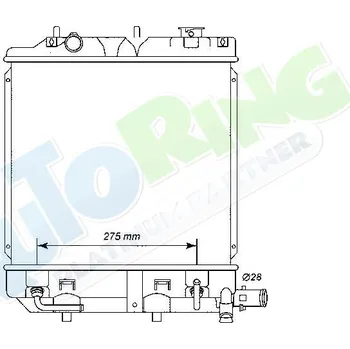 Chladič motoru Chladič vody MAZDA Demio (DW) 03.00-2002 LP.0000.1704.18-185102 - DOPRAVA ZDARMA