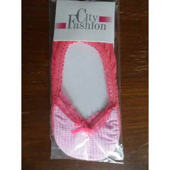 Dámské punčochy BALERINE 05-ponožky ZENIT red-červené uni (nízké ponožky s bavlnou )