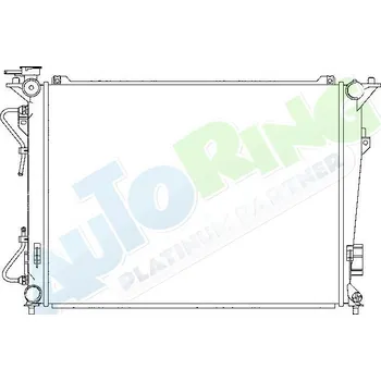 Chladič motoru Chladič vody KIA Magentis (GE) 09.08-07.12 LP.0000.1635.92-184888 - DOPRAVA ZDARMA