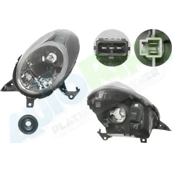 Přední světlomet Hlavní světlomet NISSAN Micra (K12) 2003-10.10 LA.0000.8612.22-52270 - DOPRAVA ZDARMA