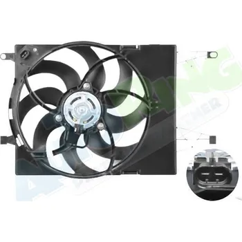 Ventilátor topení a klimatizace Ventilátor s krytem / úchytem - sahara FIAT Linea (323) 2007-2014 LP.0000.2520.91-252091 - DOPRAVA ZDARMA