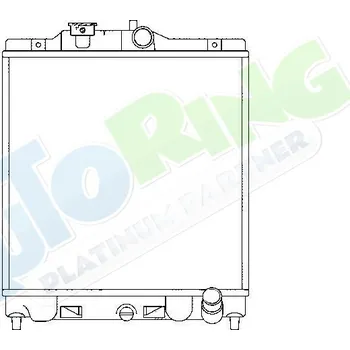 Chladič motoru Chladič vody HONDA Civic CRX (EH6,EG2) 05.92-1999 LP.0000.1709.85-170985 - DOPRAVA ZDARMA