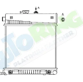 Chladič motoru Chladič vody MERCEDES CLK Class (C208) 05.97-03.03 LP.0000.1628.33-162833 - DOPRAVA ZDARMA