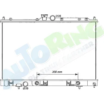 Chladič motoru Chladič vody MITSUBISHI Outlander (CU0W) 04.03-02.07 LP.0000.1692.64-169264 - DOPRAVA ZDARMA