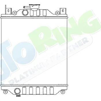 Chladič motoru Chladič vody SUZUKI Swift (EA,MA,AH,AJ) 08.88-07.96 LP.0000.1666.19-178299 - DOPRAVA ZDARMA