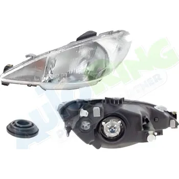 Přední světlomet Hlavní světlomet PEUGEOT 206 (2xx) 1998-03.09 LA.0000.8658.36-52958 - DOPRAVA ZDARMA